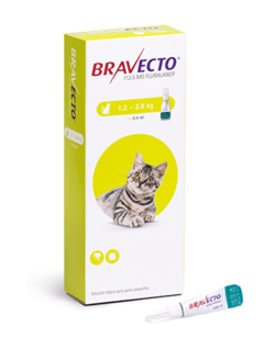 Bravecto - Antiparasitario Externo Gatos de 1.2 A 2.8 Kg